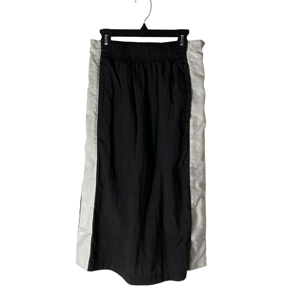 NikeLab Collection Womens Snap Tear Away Skirt AO0818-010 Black White Size Small
